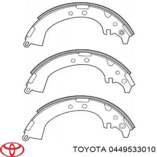 Тормоза рабочие задние ножные и тормозные барабаны Toyota 0449533010 цена, от 24.63 USD