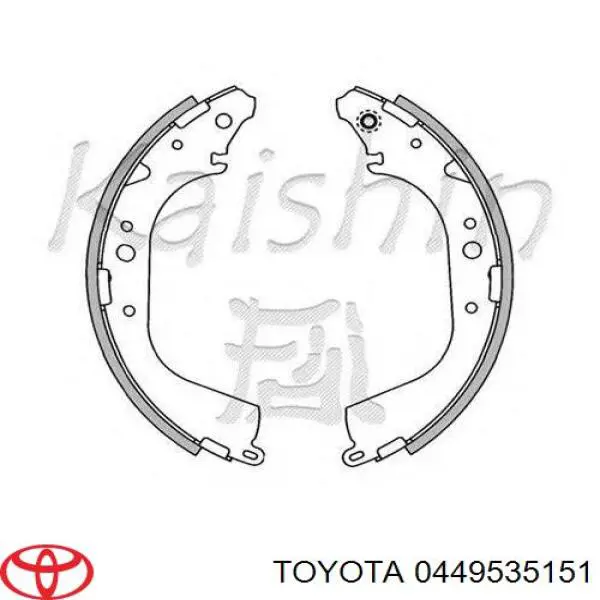 Барабанные колодки Toyota 0449535151