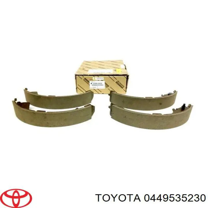 Задние барабанные колодки 0449535230 Toyota