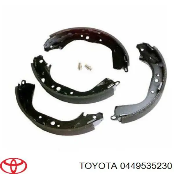 Задние барабанные колодки 0449535230 Toyota