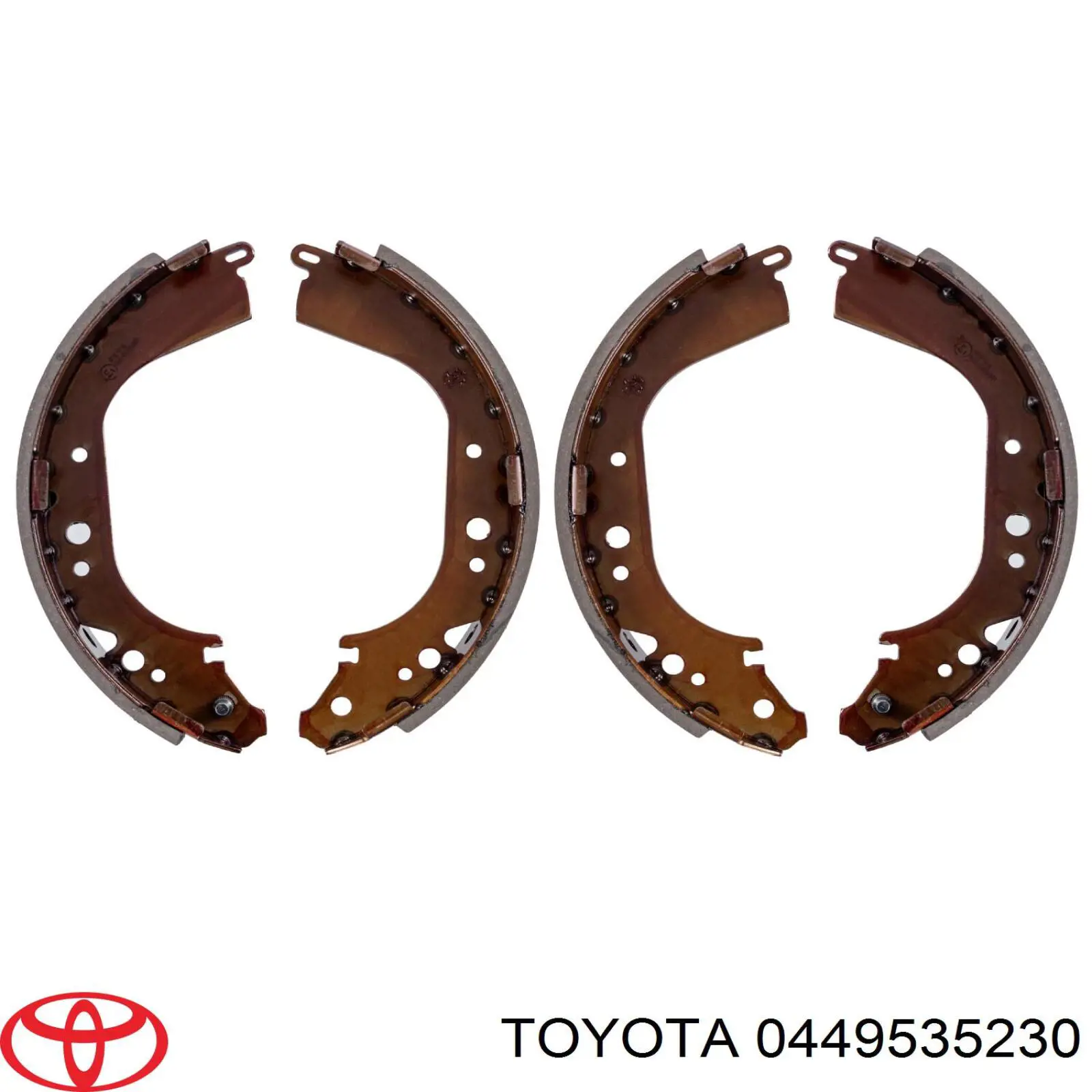 Барабанные колодки Toyota 0449535230