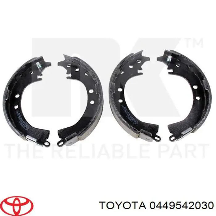 Тормоза рабочие задние ножные и тормозные барабаны Toyota 0449542030 цена, от 27.87 USD