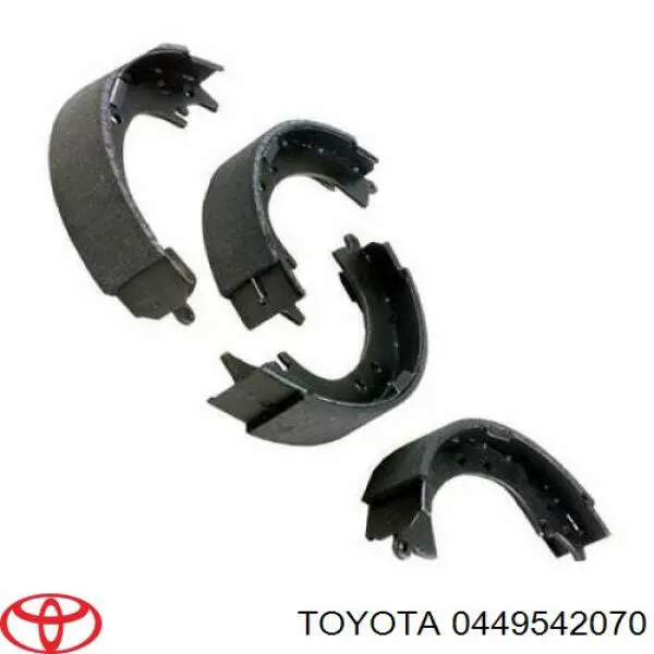 0449542070 Toyota Барабанные тормозные колодки