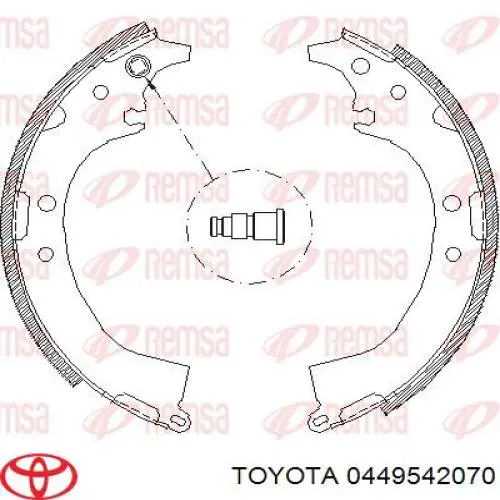 Тормоза рабочие задние ножные и тормозные барабаны Toyota 0449542070 цена, от 35.84 USD