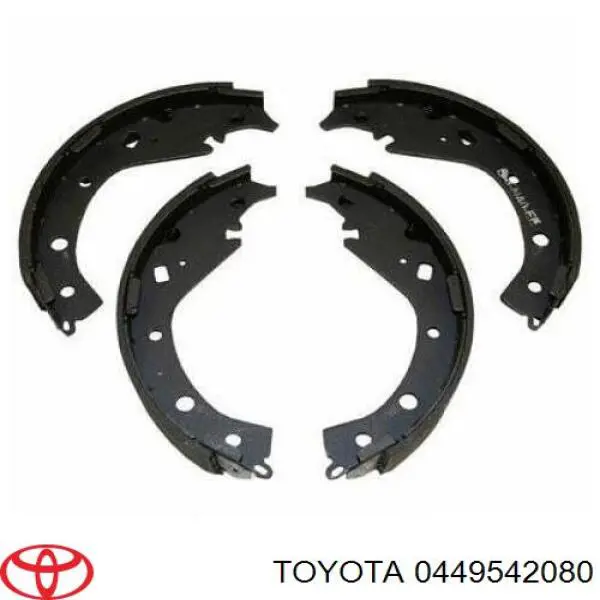 Задние барабанные колодки 0449542080 Toyota