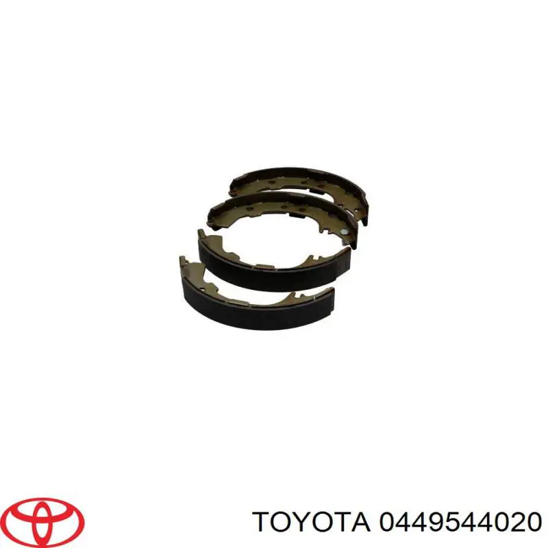 Купить 0449544020 Toyota Задние барабанные тормозные колодки