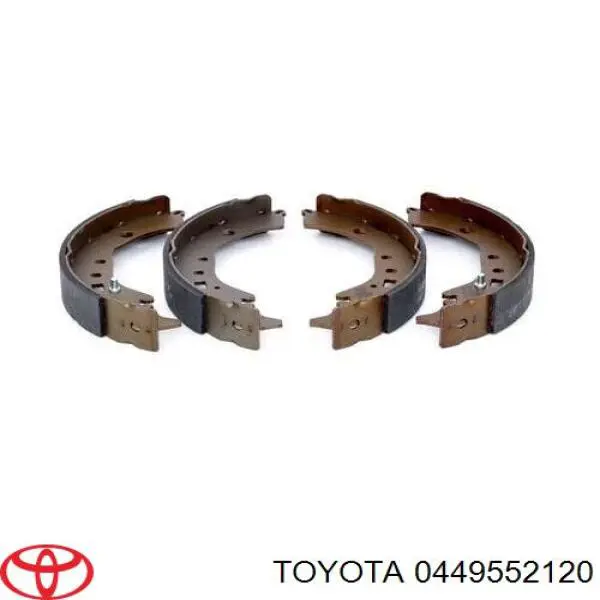 Задние барабанные колодки 0449552120 Toyota