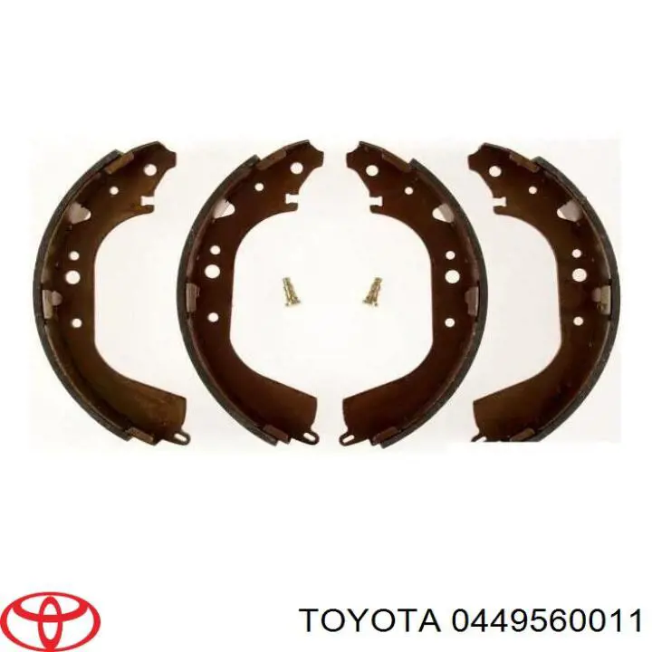 Задние барабанные колодки 0449560011 Toyota