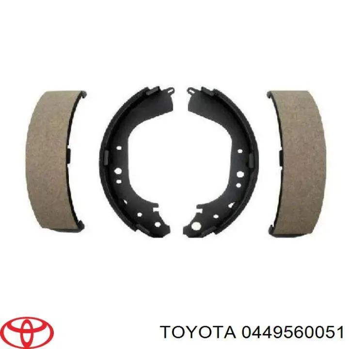 Купить 0449560051 Toyota Задние барабанные тормозные колодки
