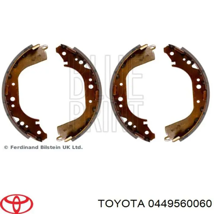 0449560060 Toyota Барабанные тормозные колодки