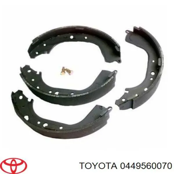 Zapatas de frenos de tambor traseras 0449560070 Toyota