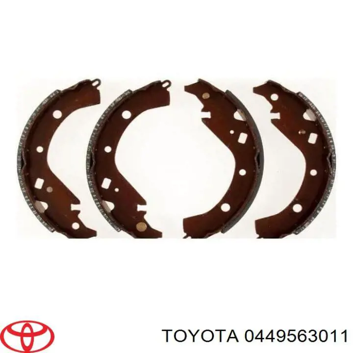 Задние барабанные колодки 0449563011 Toyota