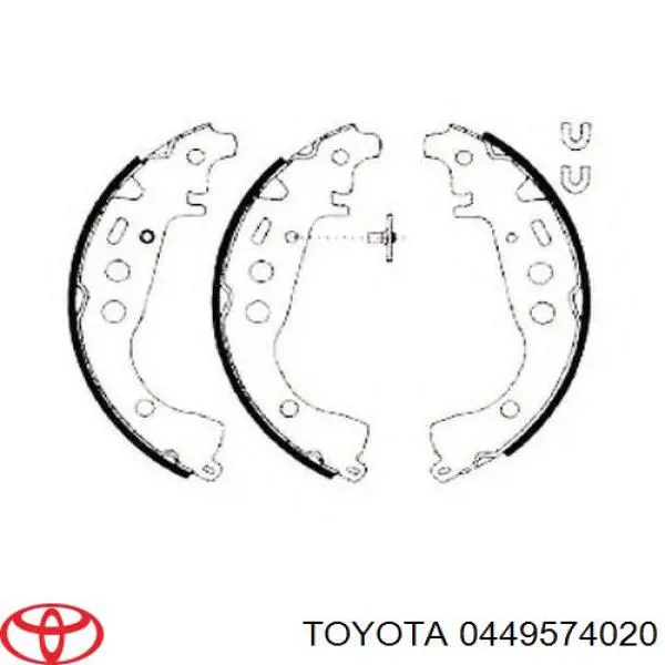 Тормоза рабочие задние ножные и тормозные барабаны Toyota 0449574020 цена, от 18.82 USD