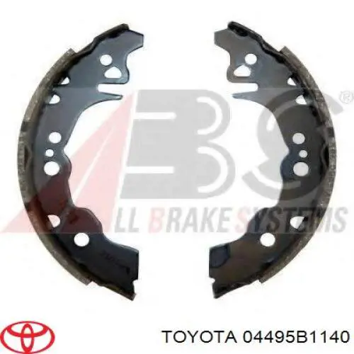 Купить 04495B1140 Toyota Задние барабанные тормозные колодки