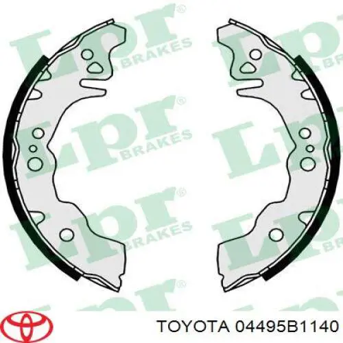 Задние барабанные колодки 04495B1140 Toyota