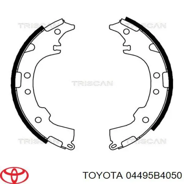 Купить 04495B4050 Toyota Задние барабанные тормозные колодки