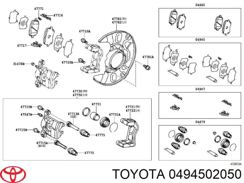 0494502050 Toyota 