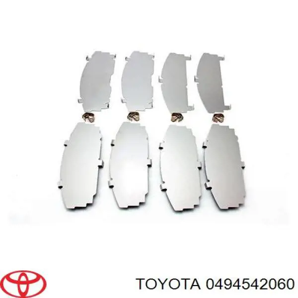 Пластина противоскрипная крепления тормозной колодки передней Toyota 0494542060