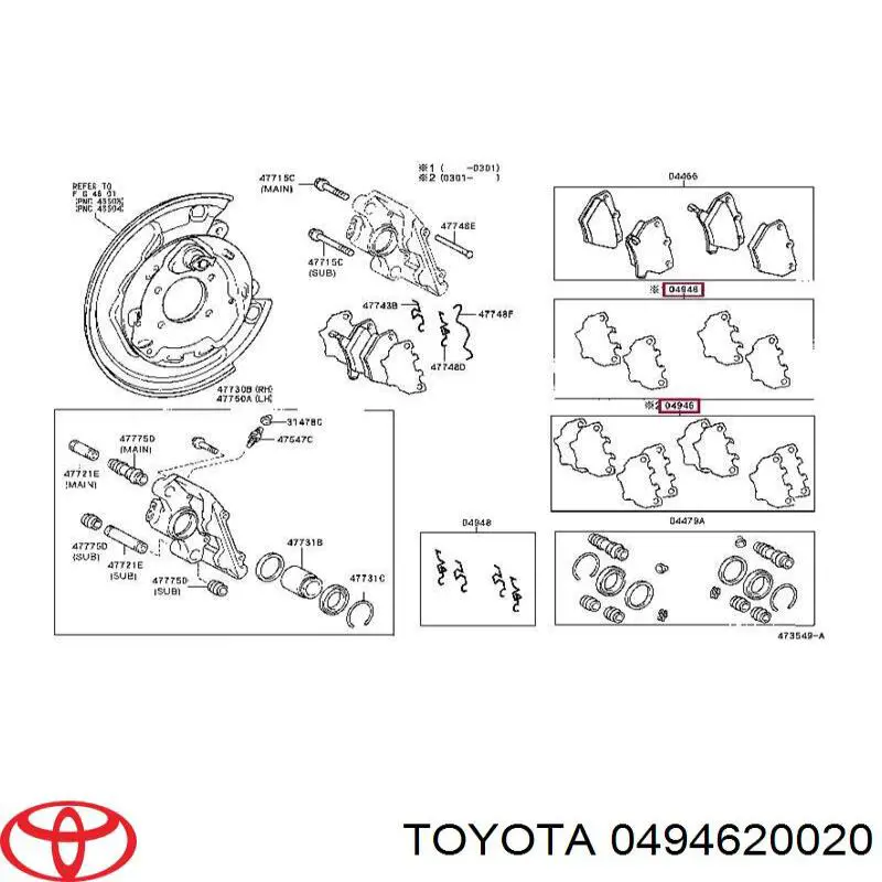 0494620020 Toyota 