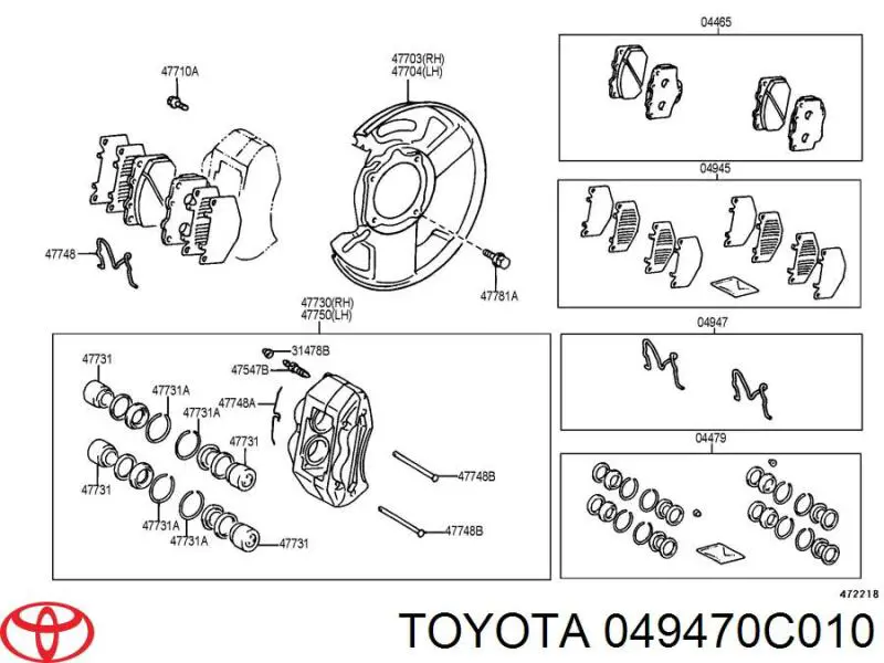 049470C010 Toyota 