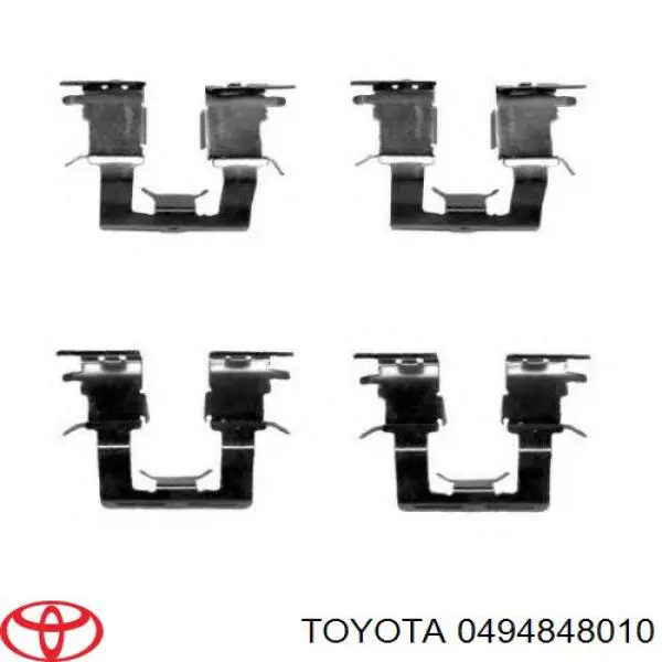 0494848010 Toyota kit de reparação das sapatas do freio