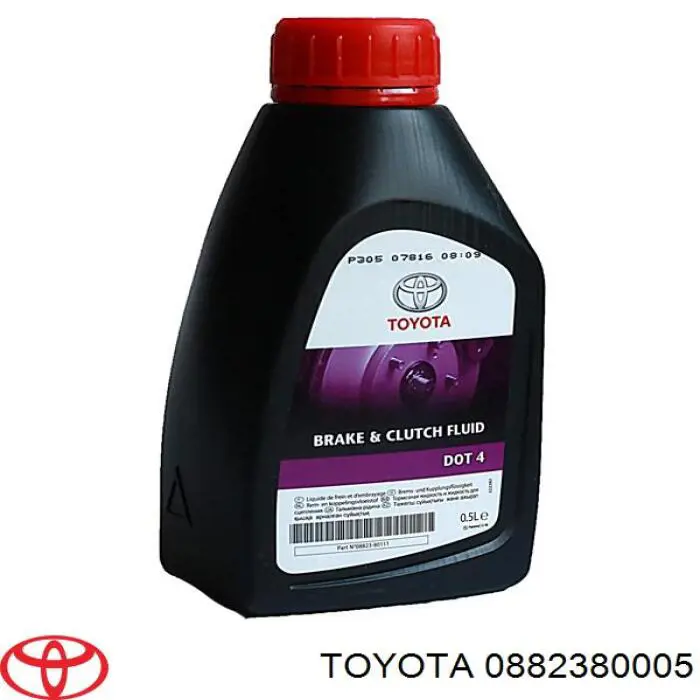 Жидкость тормозная Toyota Brake &amp; Clutch Fluid DOT 5.1 0.5 л (0882380005)