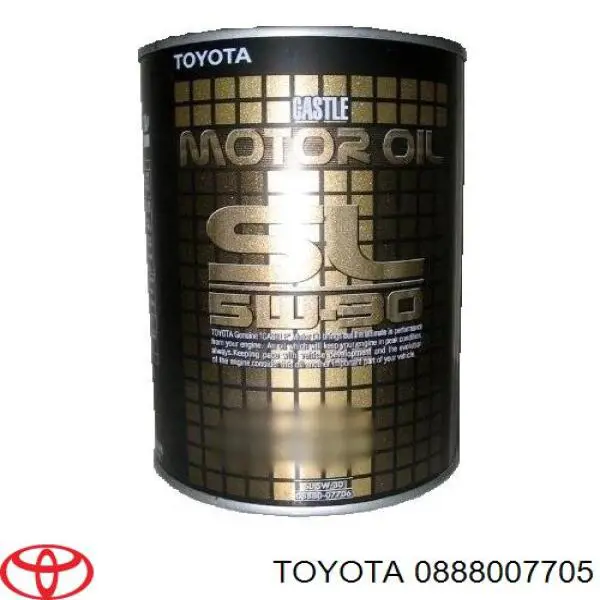 Моторное масло Toyota SL 5W-30 Полусинтетическое 4л (0888007705)