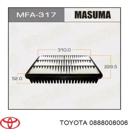 Моторное масло Toyota (0888008006)