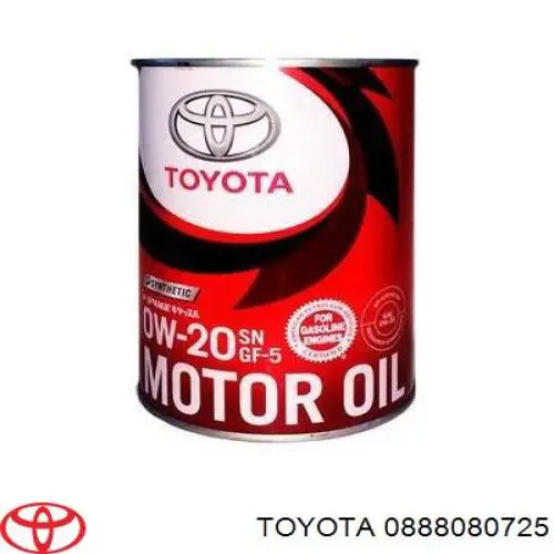 Моторное масло Toyota 5W-30 Синтетическое 5л (0888080725)