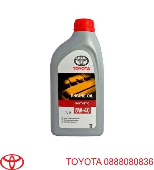 Моторное масло Toyota ENGINE OIL 5W-40 Синтетическое 1л (0888080836)
