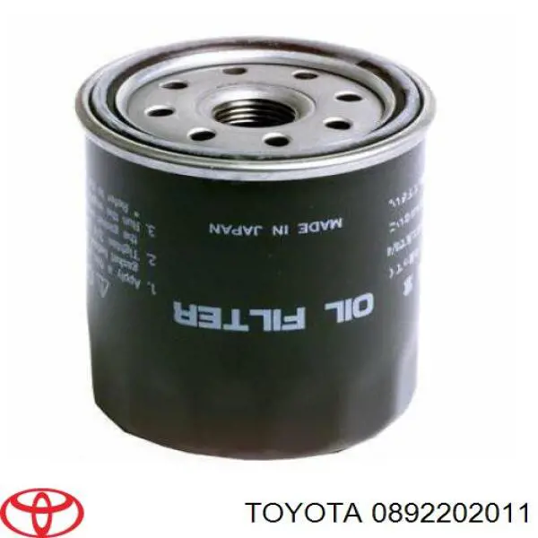 0892202011 Toyota масляный фильтр