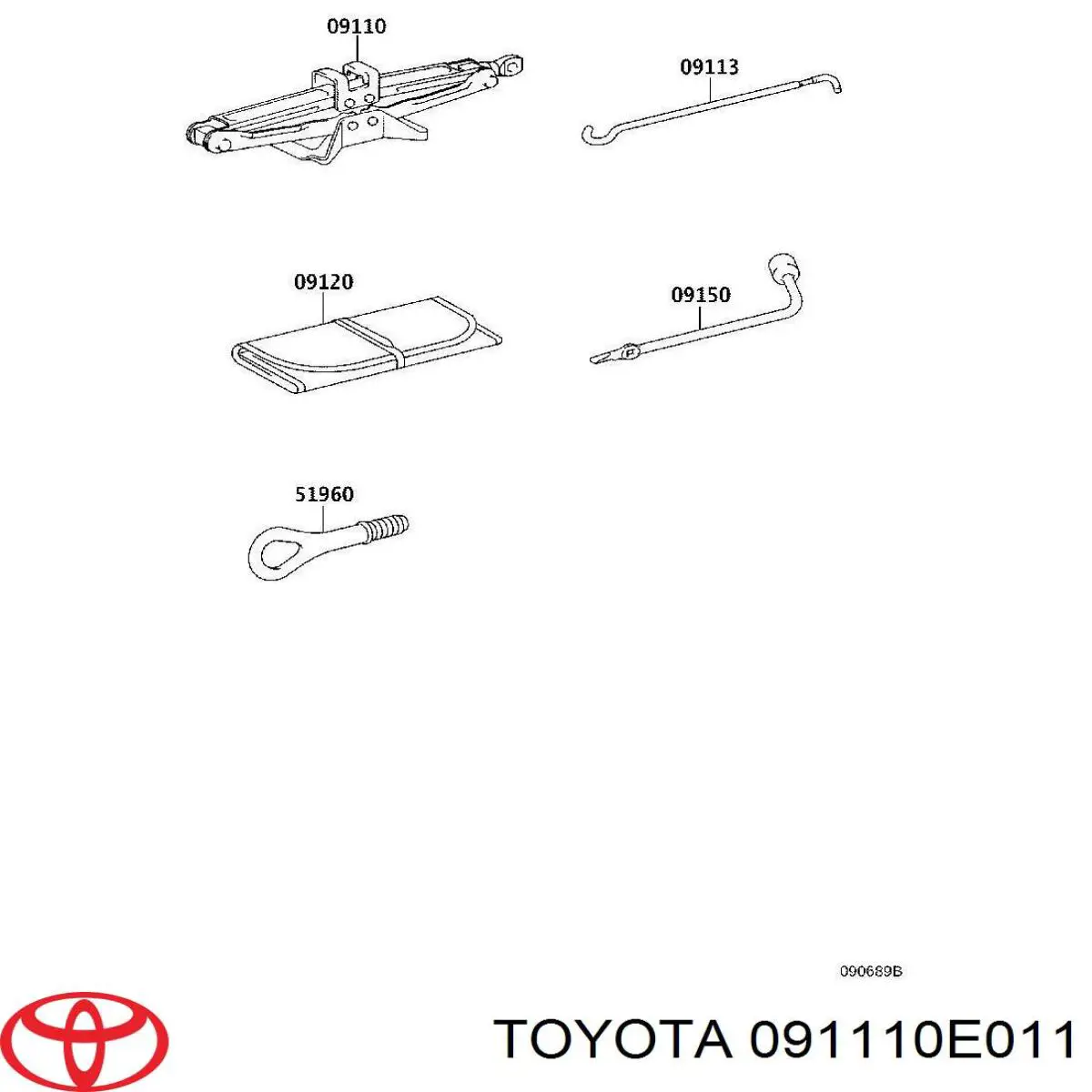  091110E011 Toyota