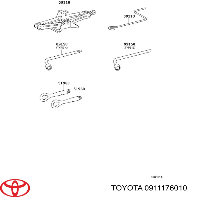 0911176010 Toyota 