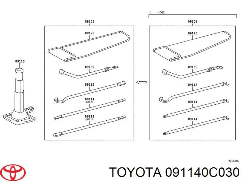  091140C030 Toyota