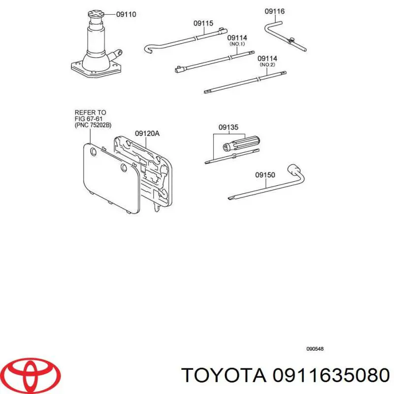 0911635080 Toyota 