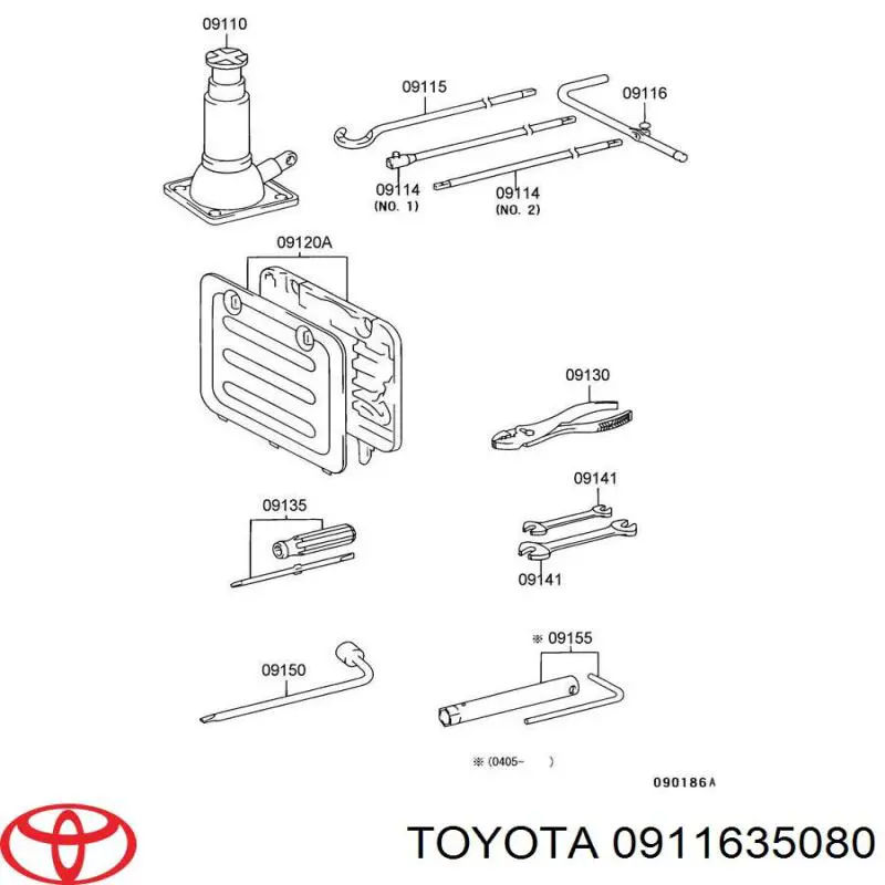 Купить 0911635080 Toyota 