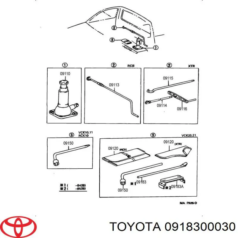 0918300030 Toyota 