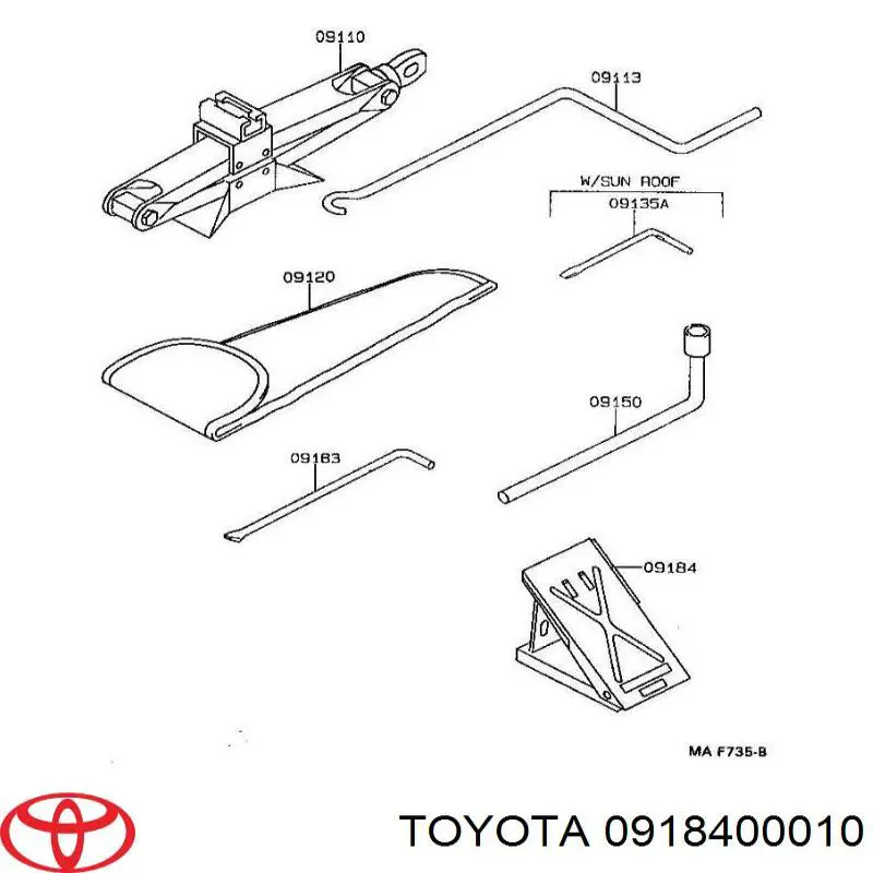 0918400010 Toyota чехол запасного колеса