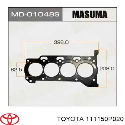 111150P020 Toyota Правая прокладка головки блока цилиндров