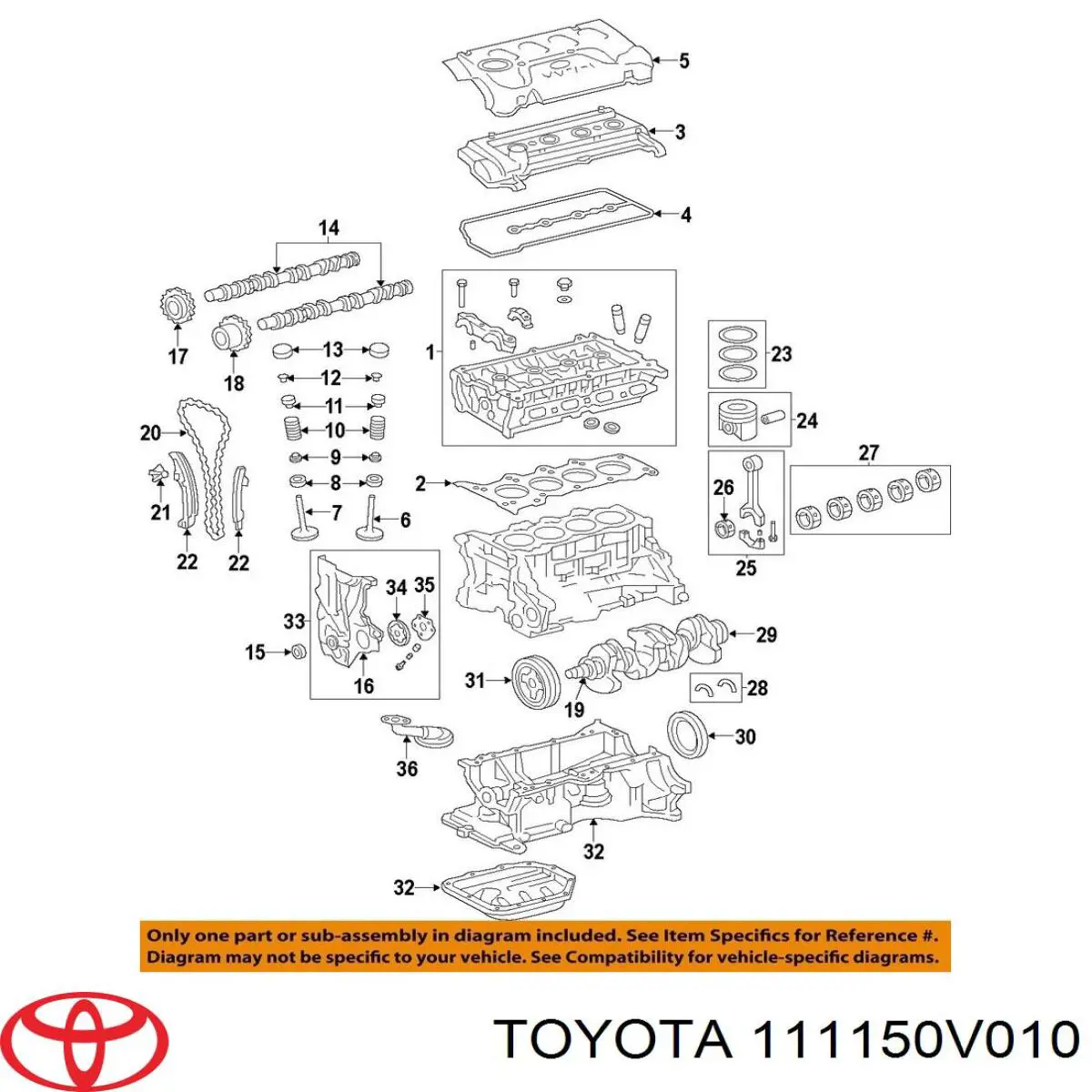 111150V010 Toyota прокладка гбц