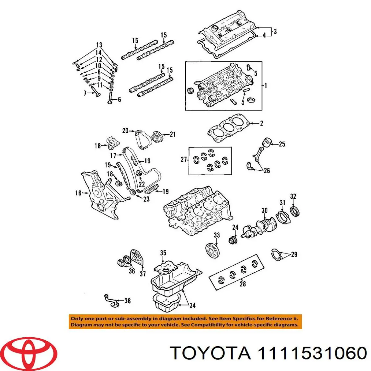 1111531060 Toyota прокладка головки блока цилиндров (гбц правая)