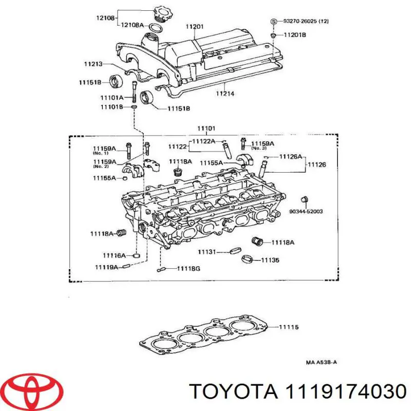 Стакан свечи зажигания на Toyota Camry V2