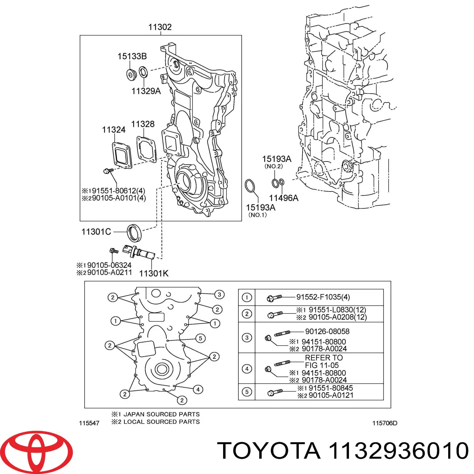  Toyota 1132936010 цена, от 4.21 USD