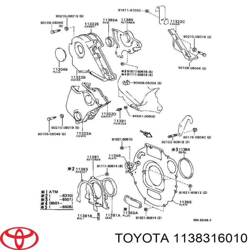 1138316010 Toyota 