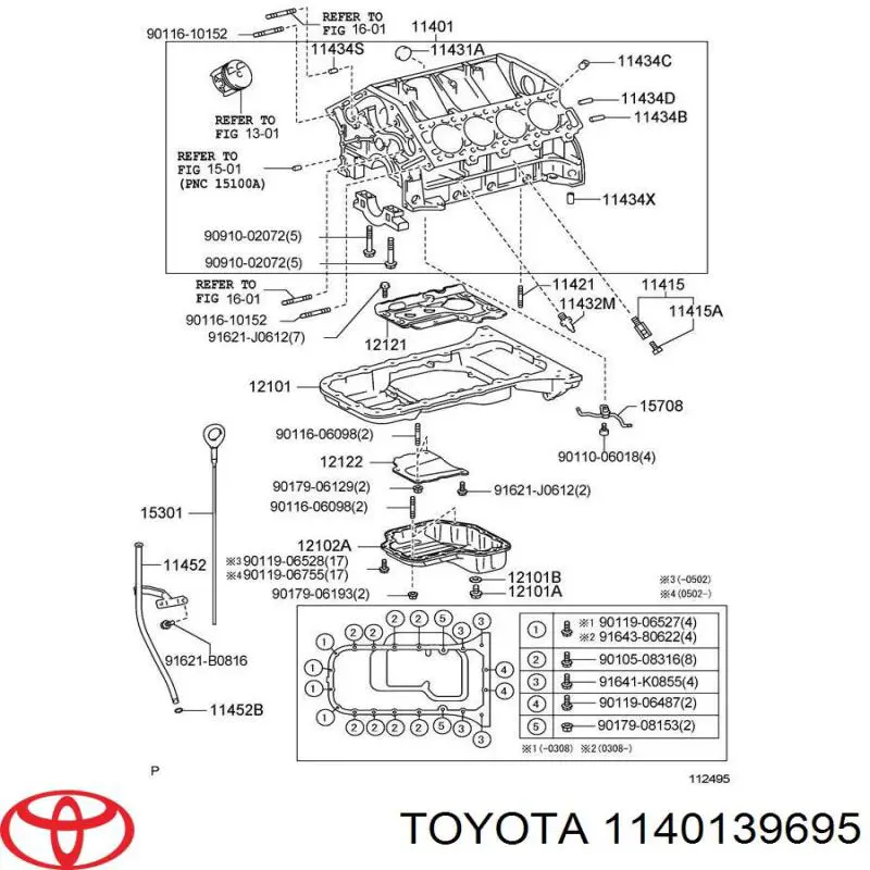 Блок двигателя Toyota 1140139695 цена, от  USD