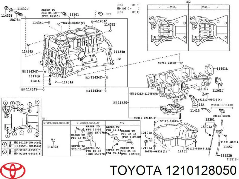 Масляный поддон двигателя Toyota 1210128050 цена, от 19.87 USD