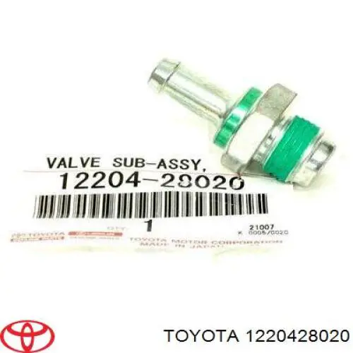 Válvula PCV de ventilação dos gases de cárter para Toyota Avensis I T22