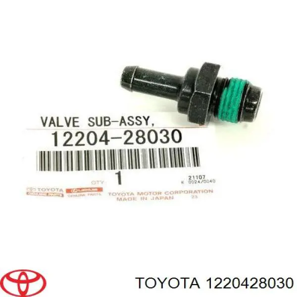 Válvula PCV de ventilação dos gases de cárter Toyota Camry VI V40