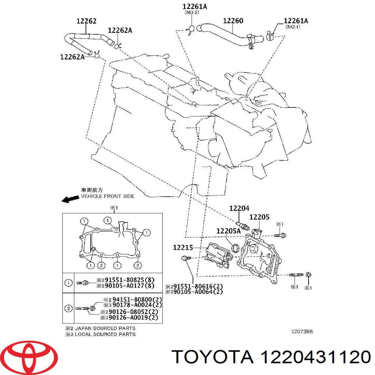  Toyota 1220431120 цена, от 8.99 USD