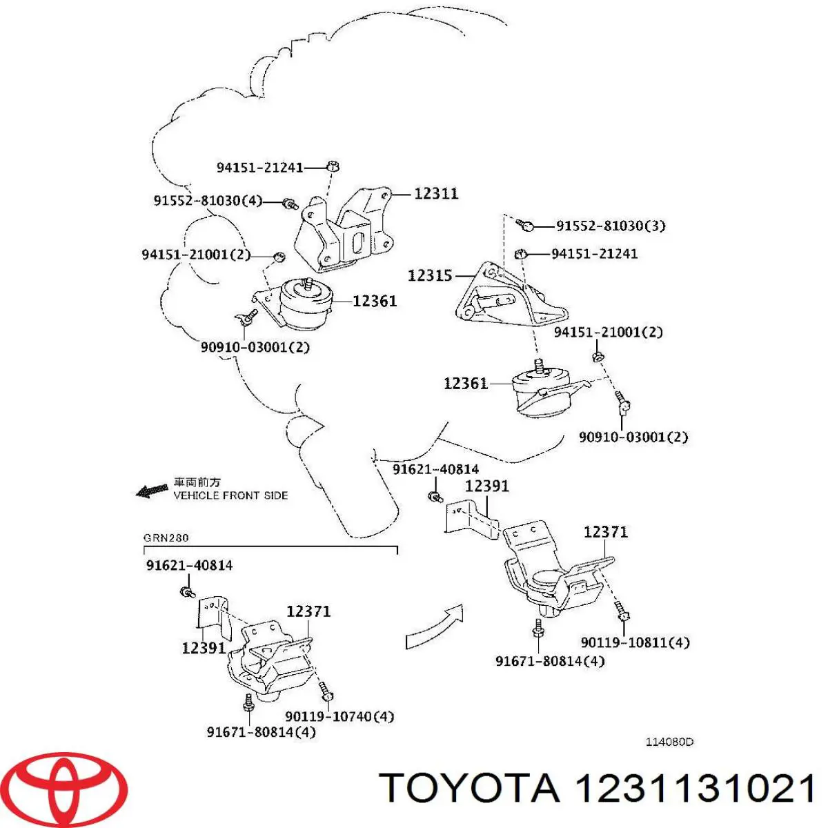  1231131021 Toyota